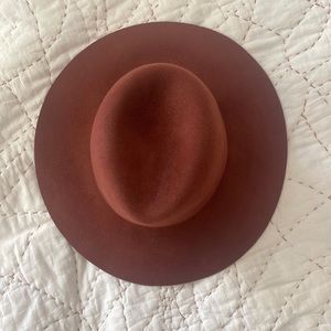 Janessa Leone - Red/Brow Hat - UNWORN